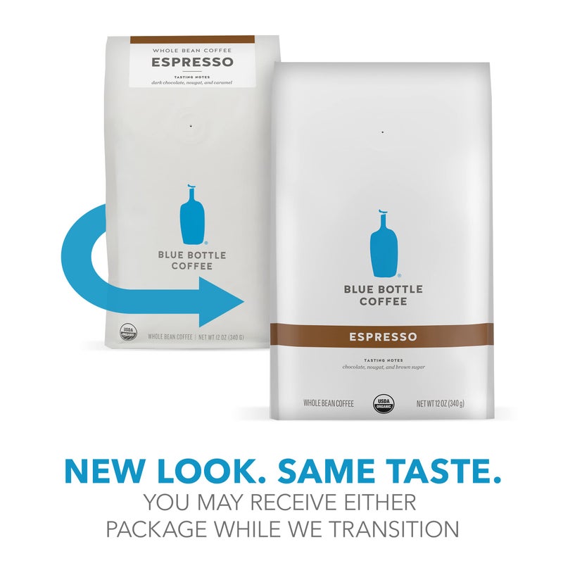 blue bottle coffee Blue Bottle Whole Bean Organic Coffee, Espresso, Dark Roast, 12 Ounce bag (Pack of 1) - Image 2